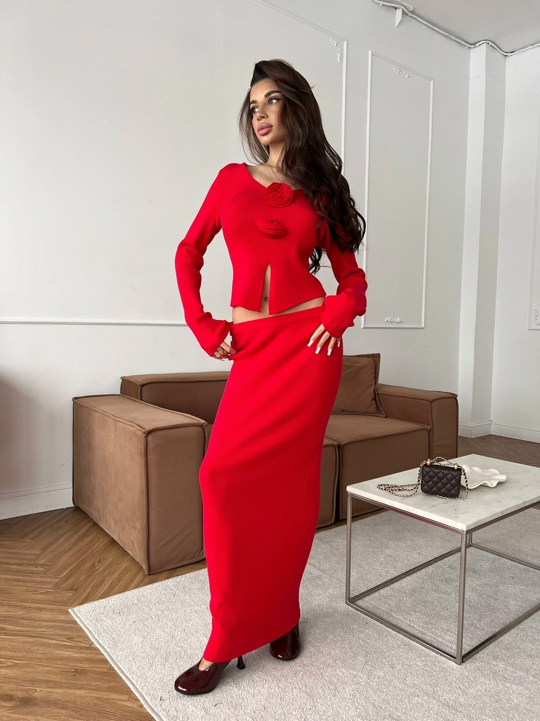 платье лапша,платье лапша длинное,платье лапша трикотажное с разрезом,женское платье,костюм с юбкой