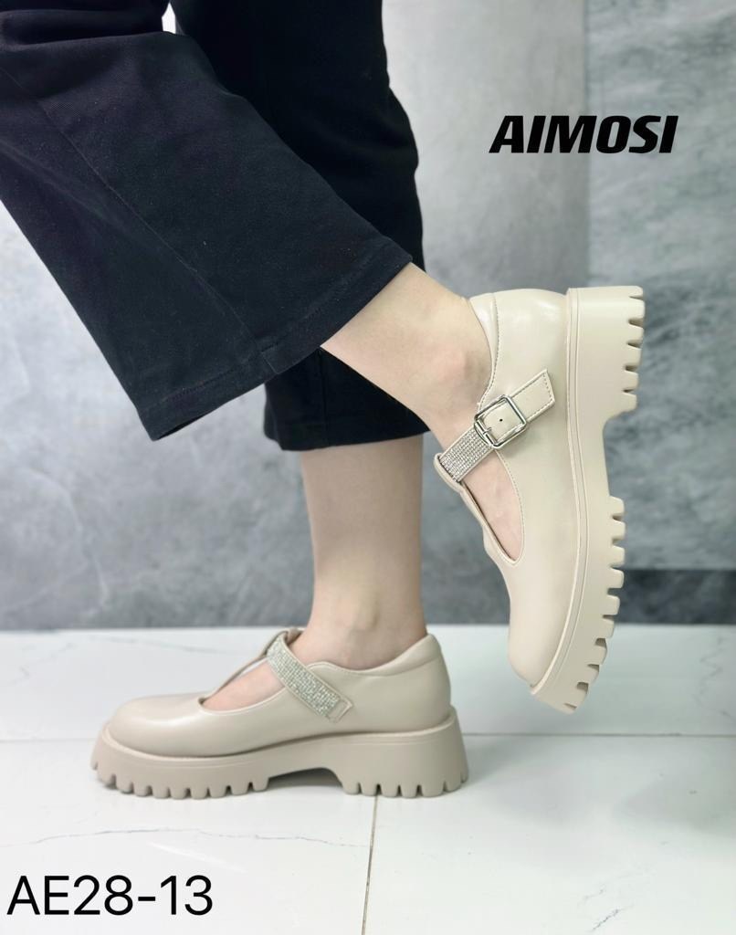 ,туфли aimosi, женская,туфли женские,туфли мэри джейн на платформе бежевые obba