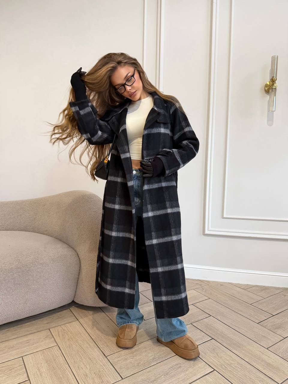 пальто женское демисезонное в клетку,пальто в клетку,женское пальто,модное пальто,пальто
