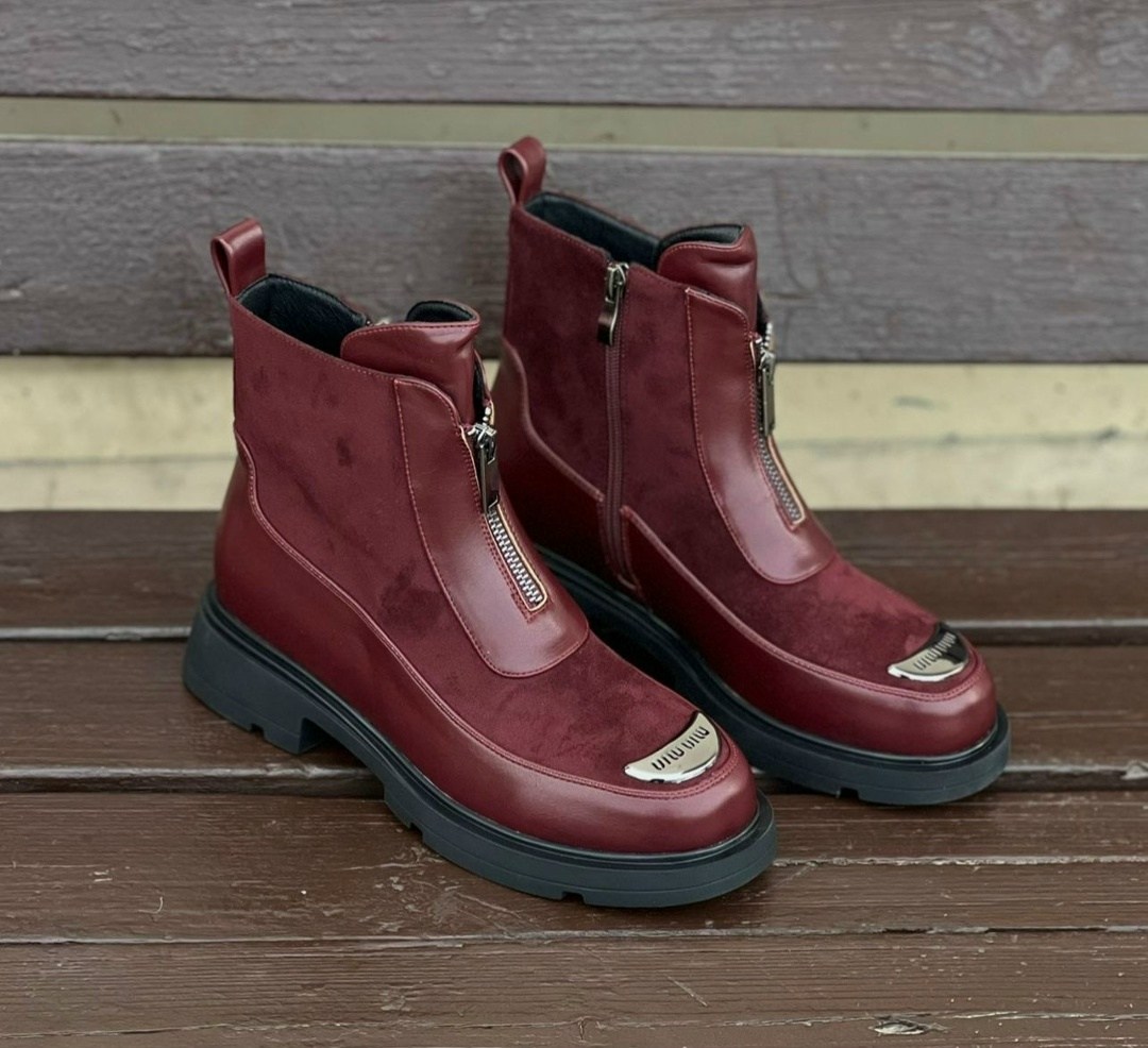 рандеву ботинки бордовые,,ботинки женские демисезонные,ботинки бордовые женские,ботинки бордовые