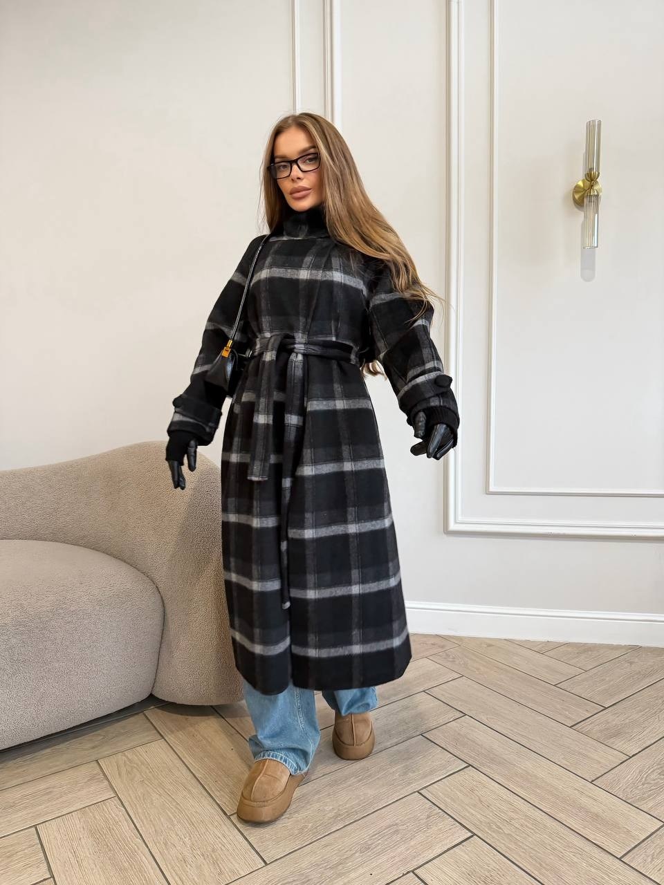 пальто женское демисезонное в клетку,пальто в клетку,женское пальто,модное пальто,пальто