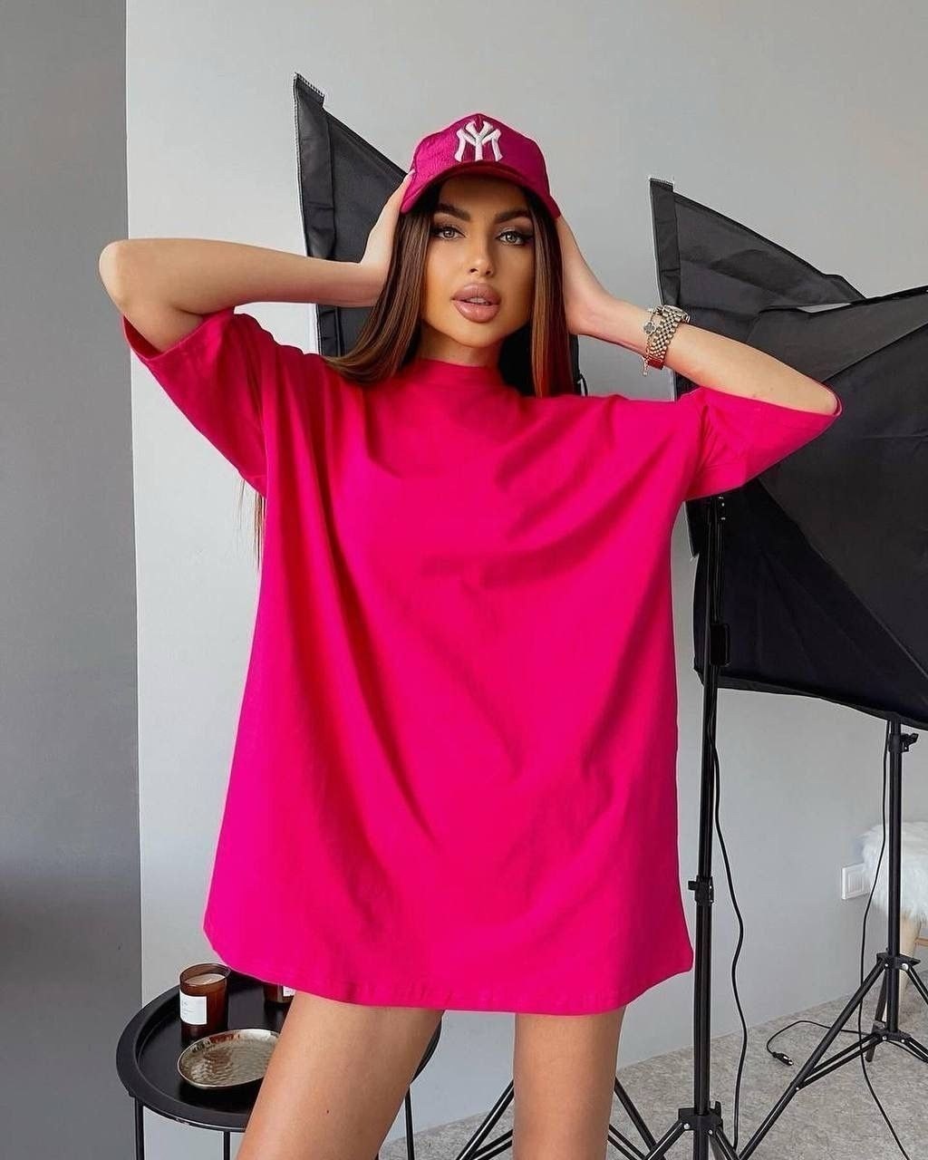 футболка оверсайз,базовое платье-футболка оверсайз boohoo черный,футболка женская оверсайс,футболка оверсайз с трендовым принтом,платье-футболка