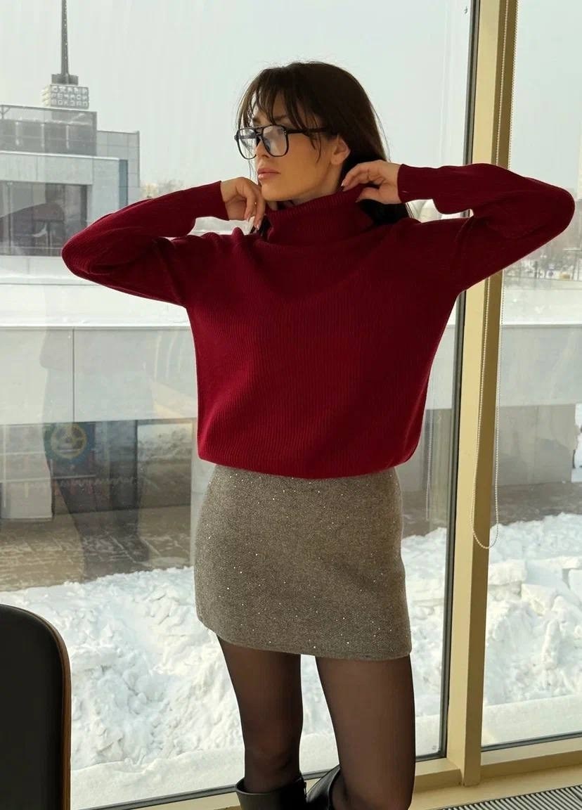 свитер женский,свитер,свитер с высоким воротом,свитер с высоким воротником,свитер с воротником