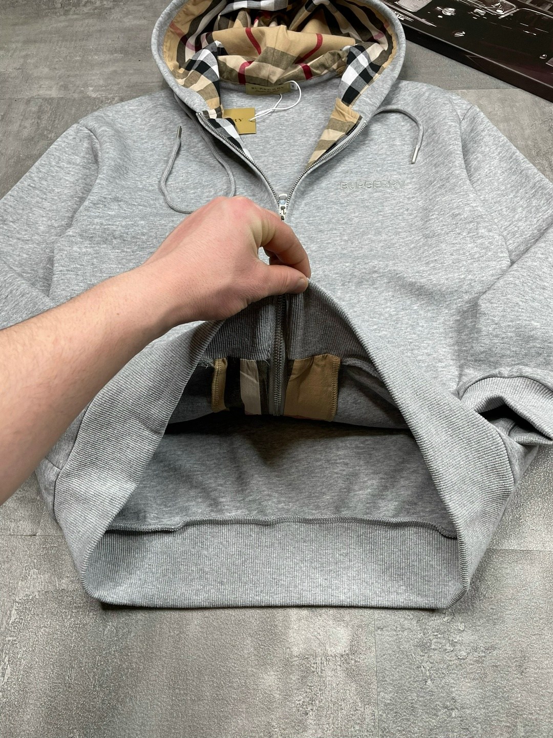 burberry hoodie,zip hoodie burberry grey vintage,burberry zipper hooded casual hoodie gray,burberry grey zip up hoodie,burberry zip-up hoodie