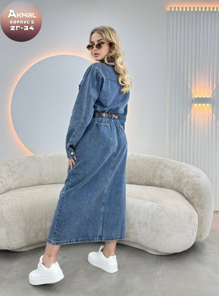джинсовое платье-рубашка длины миди,джинсовое платье,женское джинсовое платье,джинсовое удлиненное платье,джинсовое платье рубашка