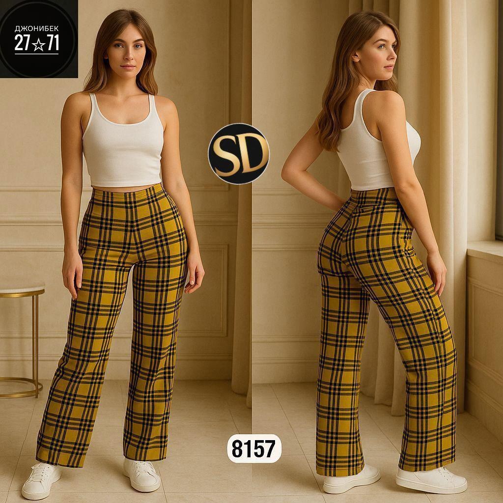 брюки женские в клетку,брюки в клетку,повседневные брюки,широкие брюки в клетку,штаны в клетку