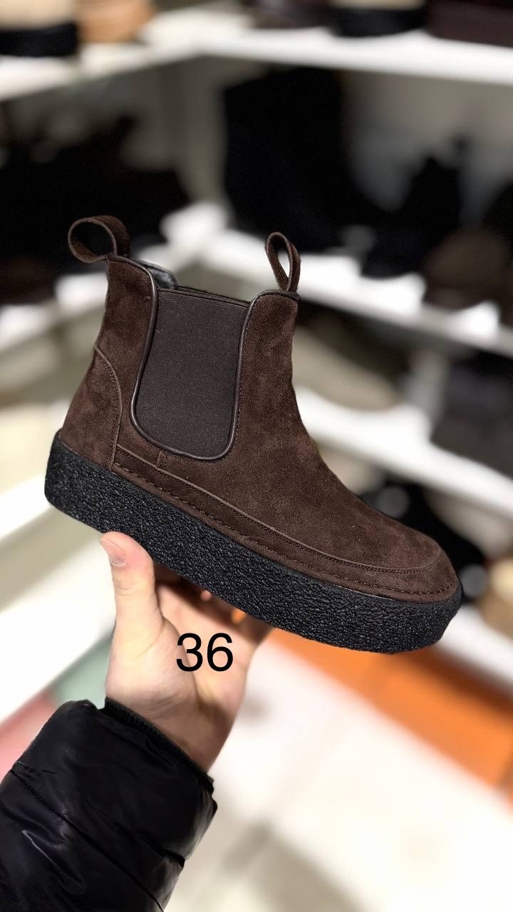 ,женские кожаные коричневые ботинки с мехом miu miu,ботинки миу миу женские зимние,женские ботинки,ботинки miu miu