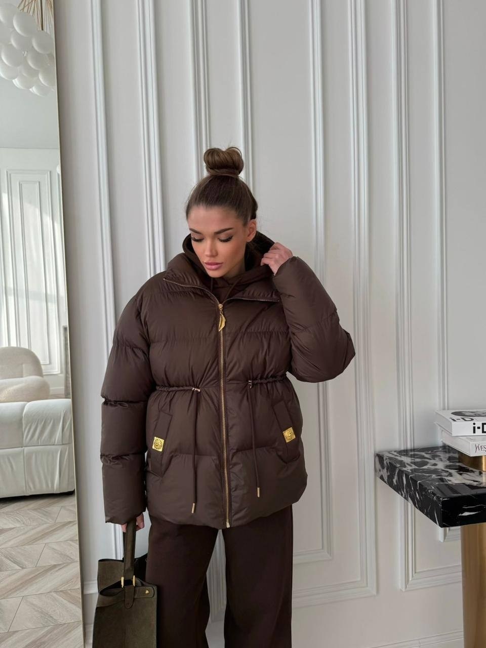 куртка оверсайз,черный пуховик,пуховик короткий,объемный пуховик,пуховик