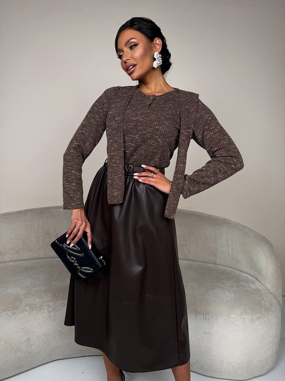 юбка кожаная,юбка кожаная миди с разрезом,юбка кожаная миди с разрезом lubish 254380440,юбка кожаная макси,юбка миди