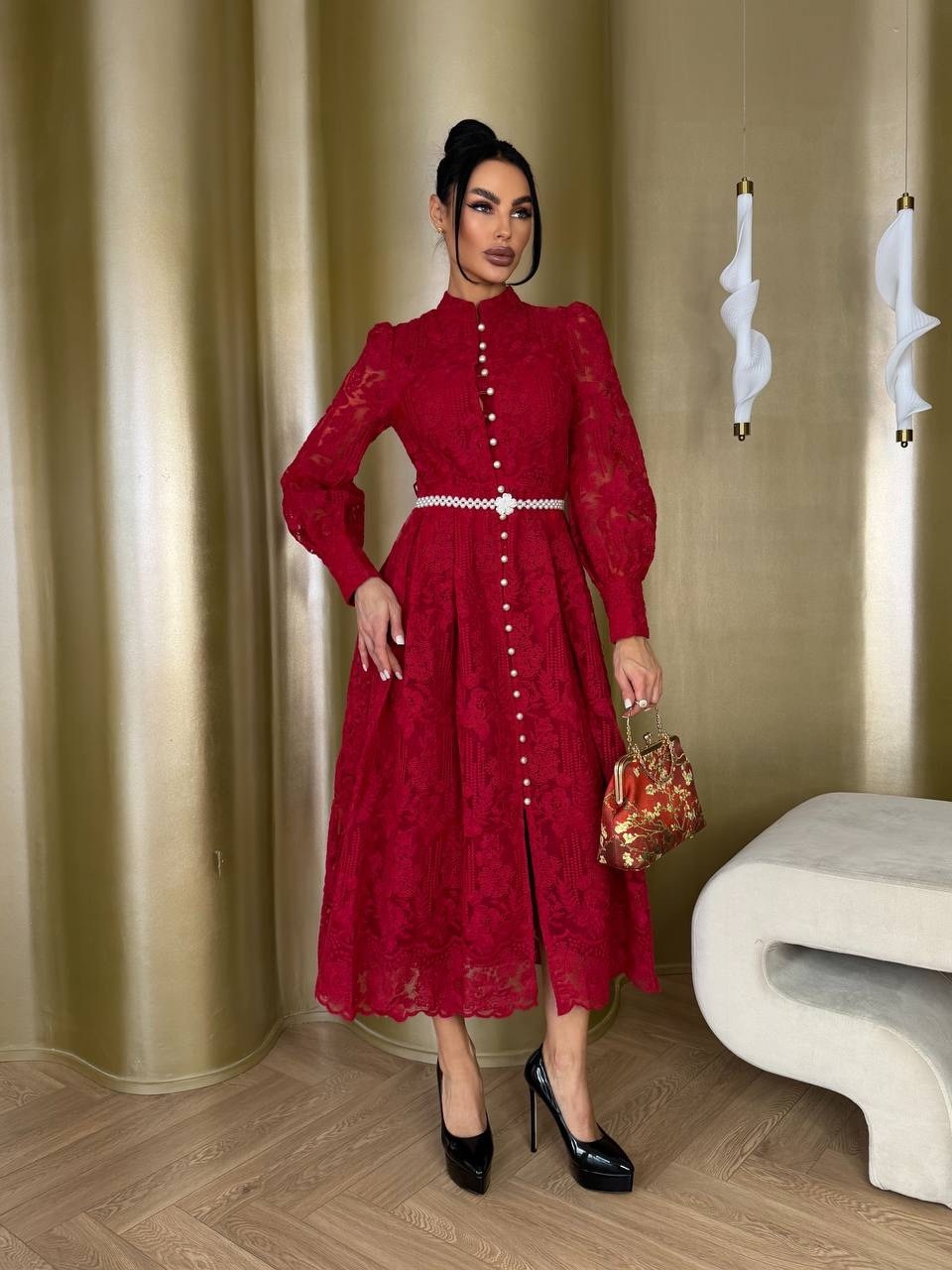 кружевное платье,платье,красное кружевное платье,платье гипюр,женское платье