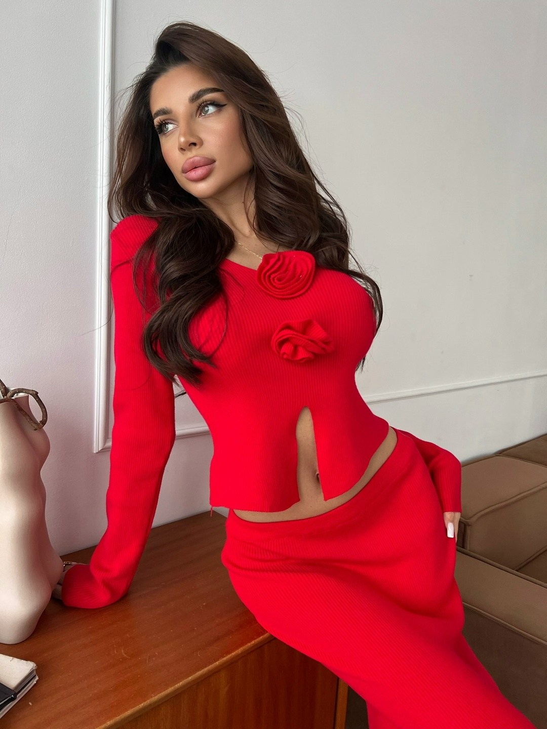 платье лапша,платье лапша длинное,платье лапша трикотажное с разрезом,женское платье,костюм с юбкой