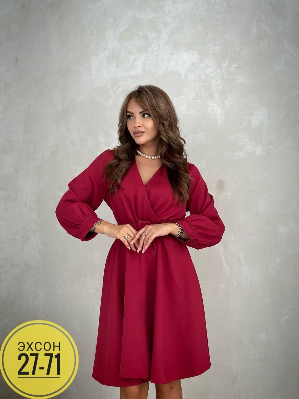 платье вечернее повседневное с запахом anolianta цвет красный,платье женская,платье,платье женское барби,платье праздничное нарядное коктейльное jusina 193105022