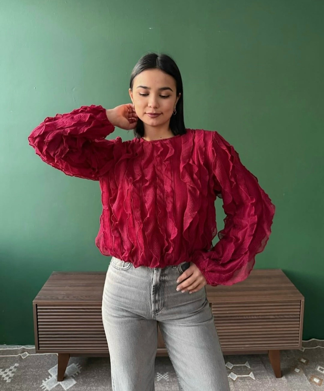 блузка с оборками,модная блузка,женская блузка,кружевная блузка,блузка повседневная