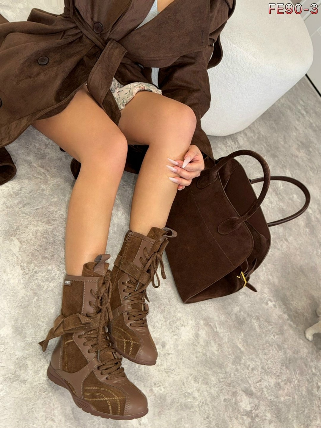 ,женские ботинки joy с меховыми внутренними пуговицами и шнурками muggo бежевый,женские ботинки,женская , женская зимняя