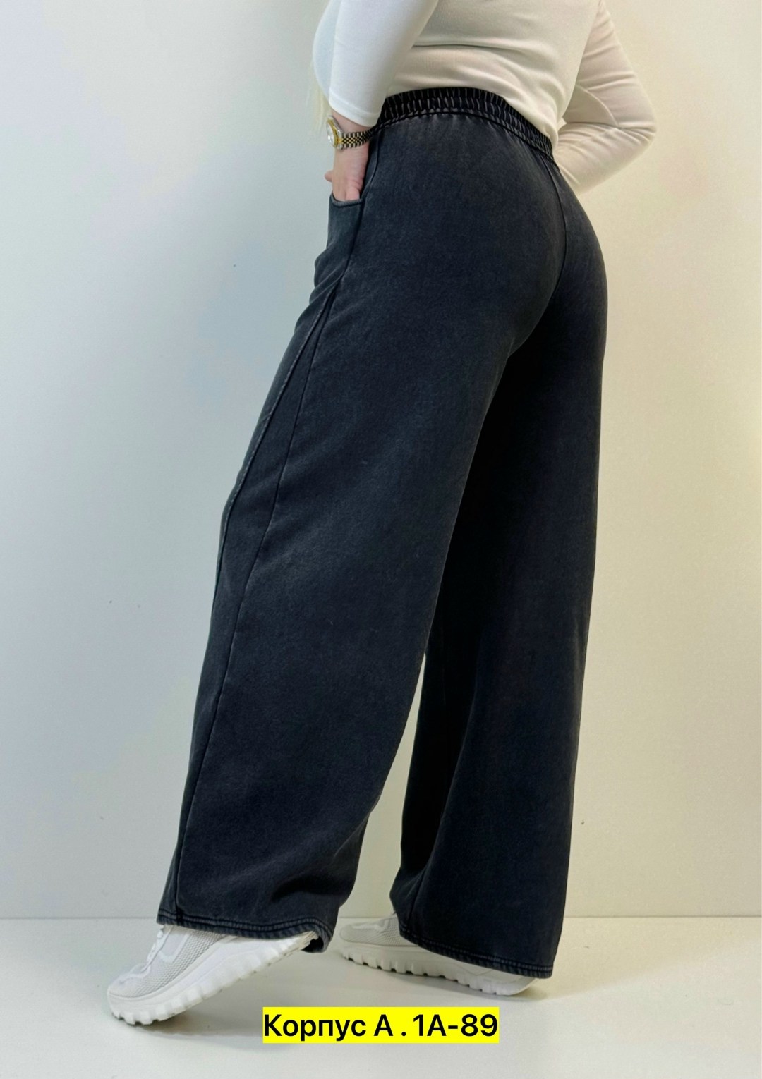 брюки широкие велюровые с высокой посадкой banvanshop,брюки джинсы,женские брюки палаццо,брюки джинс,женские брюки