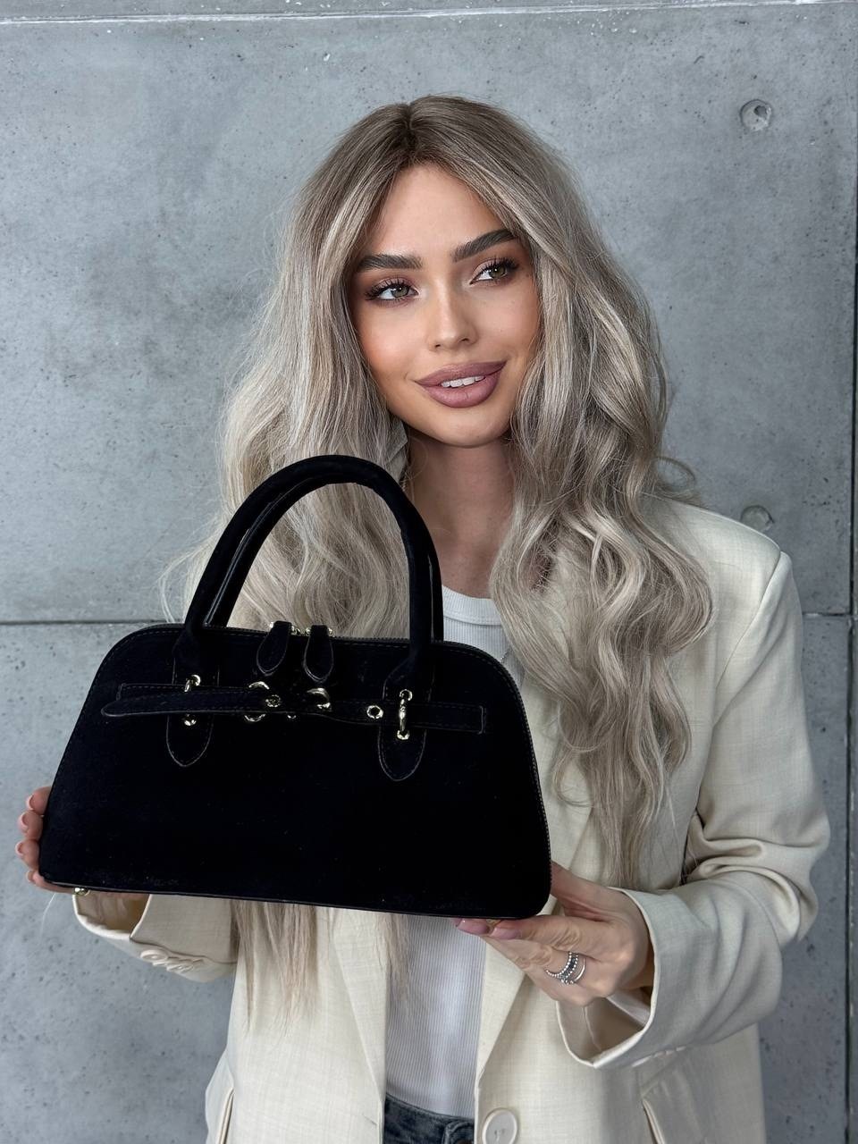 сумка замшевая большая,сумка замшевая,сумка замшевая саквояж большая повседневная на плечо 33cm la timoo 271438018,коричневая замшевая женская сумка вместительная шоппер сумочка натуральная замша+экок