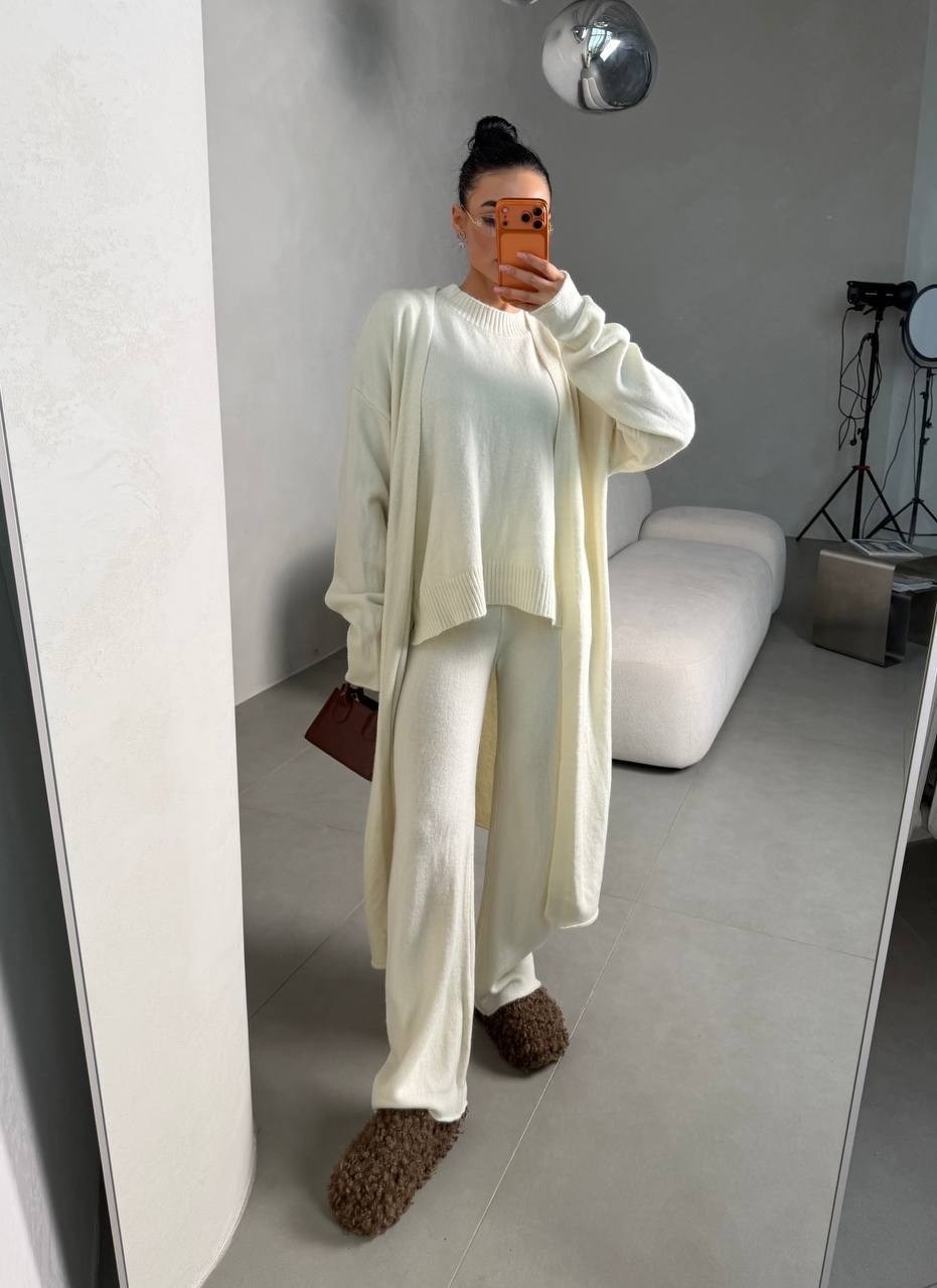 стильные костюмы,трикотажные костюмы,трикотажный костюм с кардиганом,женский костюм тройка,костюм тройка