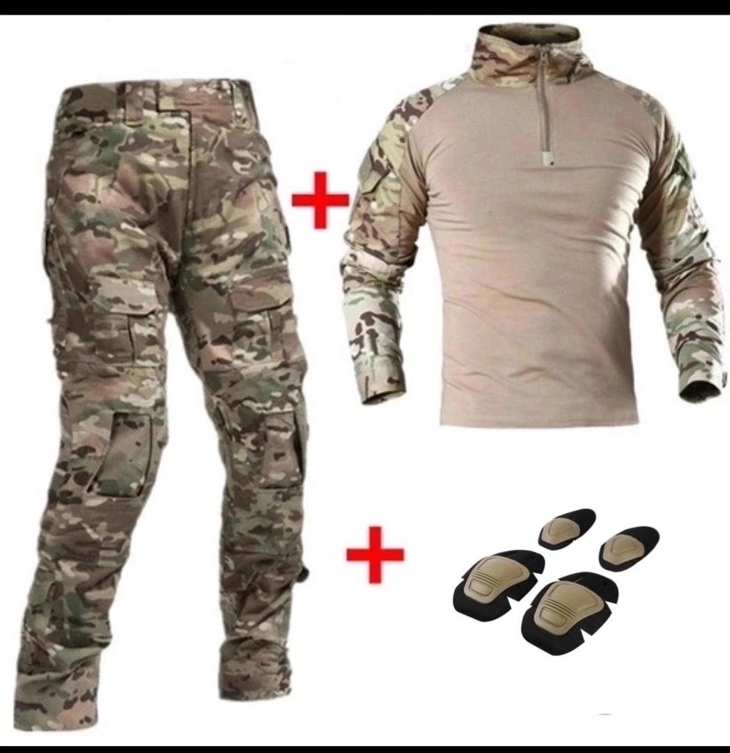 костюм тактический с наколенниками,боевой тактический костюм,тактический костюм,тактический костюм с наколенниками и налокотниками,костюм мультикам летний тактический