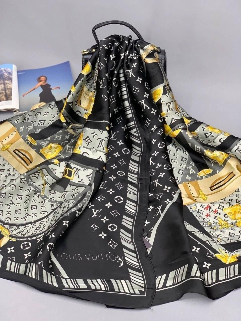 брендовый женский палантин louis vuitton,шарф louis vuitton,брендовый палантин,шелковые платки,брендовый женский шелковый шарф
