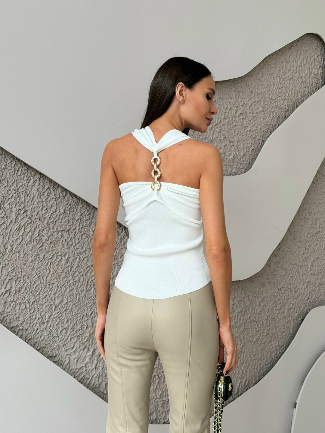 майка базовая классическая в рубчик топ,майка женская,женские топы,белая майка женская,майка топик