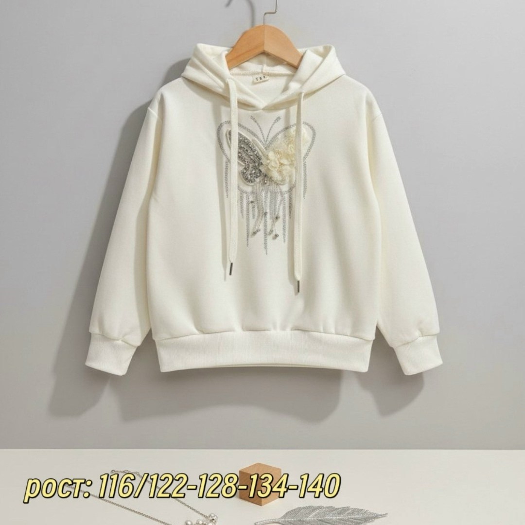 костюм для девочек,новый теплый и удобный комплект с капюшоном и спортивными штанами на подкладке с принтом бабочки для девочек,спортивный костюм на девочку,детские костюмы,спортивные костюм