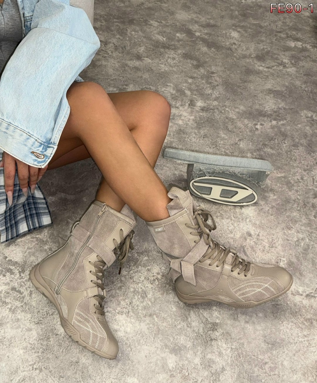 ,женские ботинки joy с меховыми внутренними пуговицами и шнурками muggo бежевый,женские ботинки,женская , женская зимняя