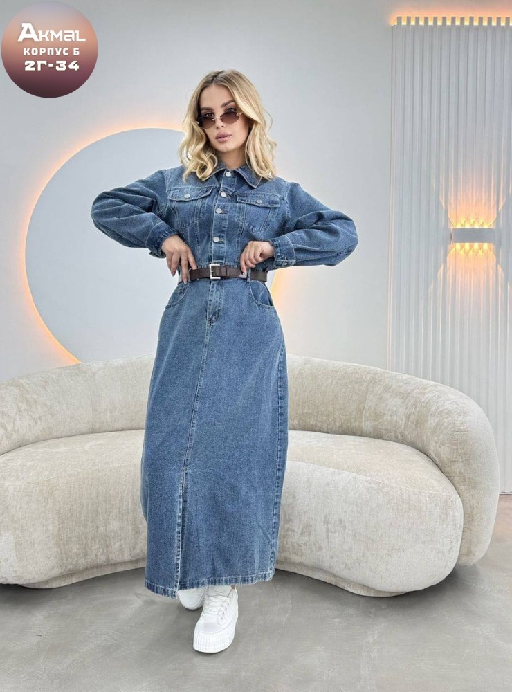джинсовое платье-рубашка длины миди,джинсовое платье,женское джинсовое платье,джинсовое удлиненное платье,джинсовое платье рубашка