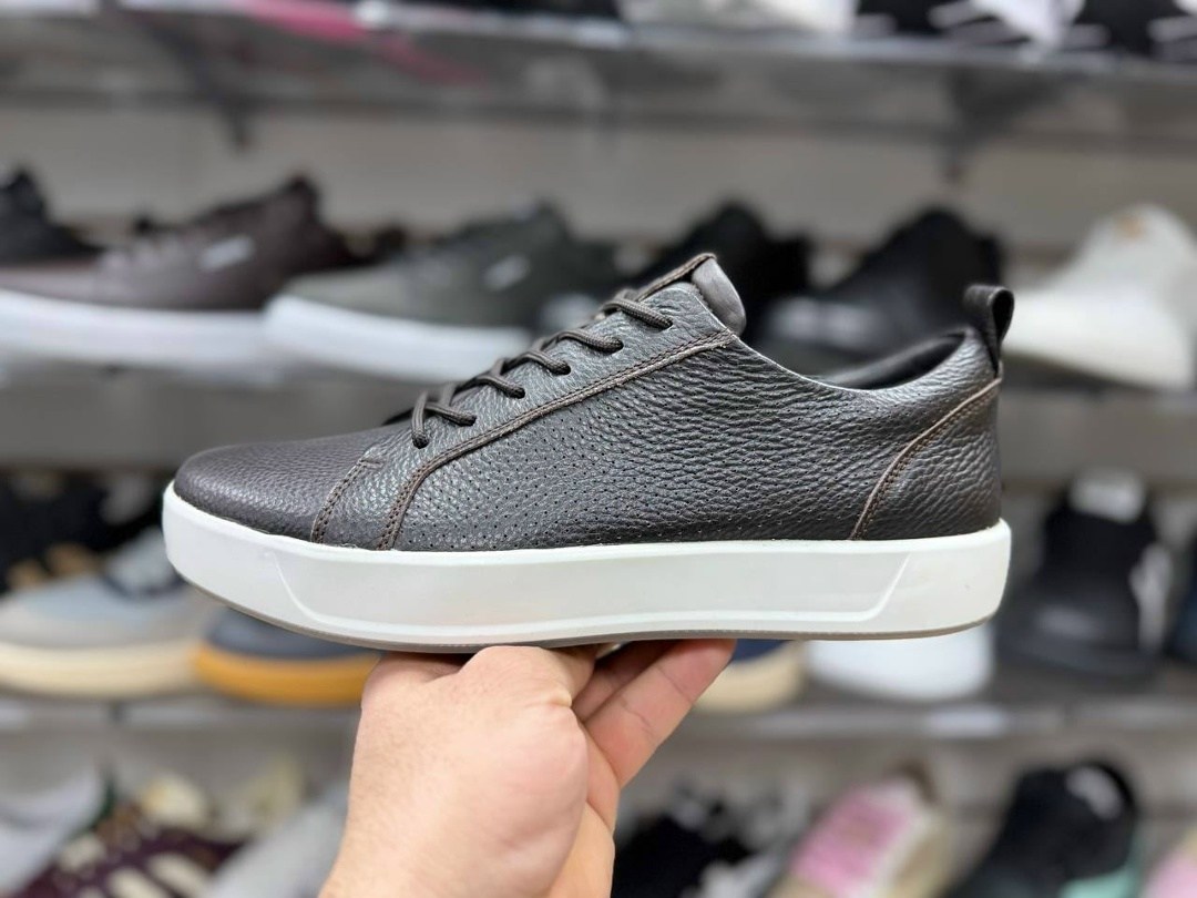 ,кеды мужские ecco,мужская  ecco,мужские кеды,кожаные кроссовки мужские