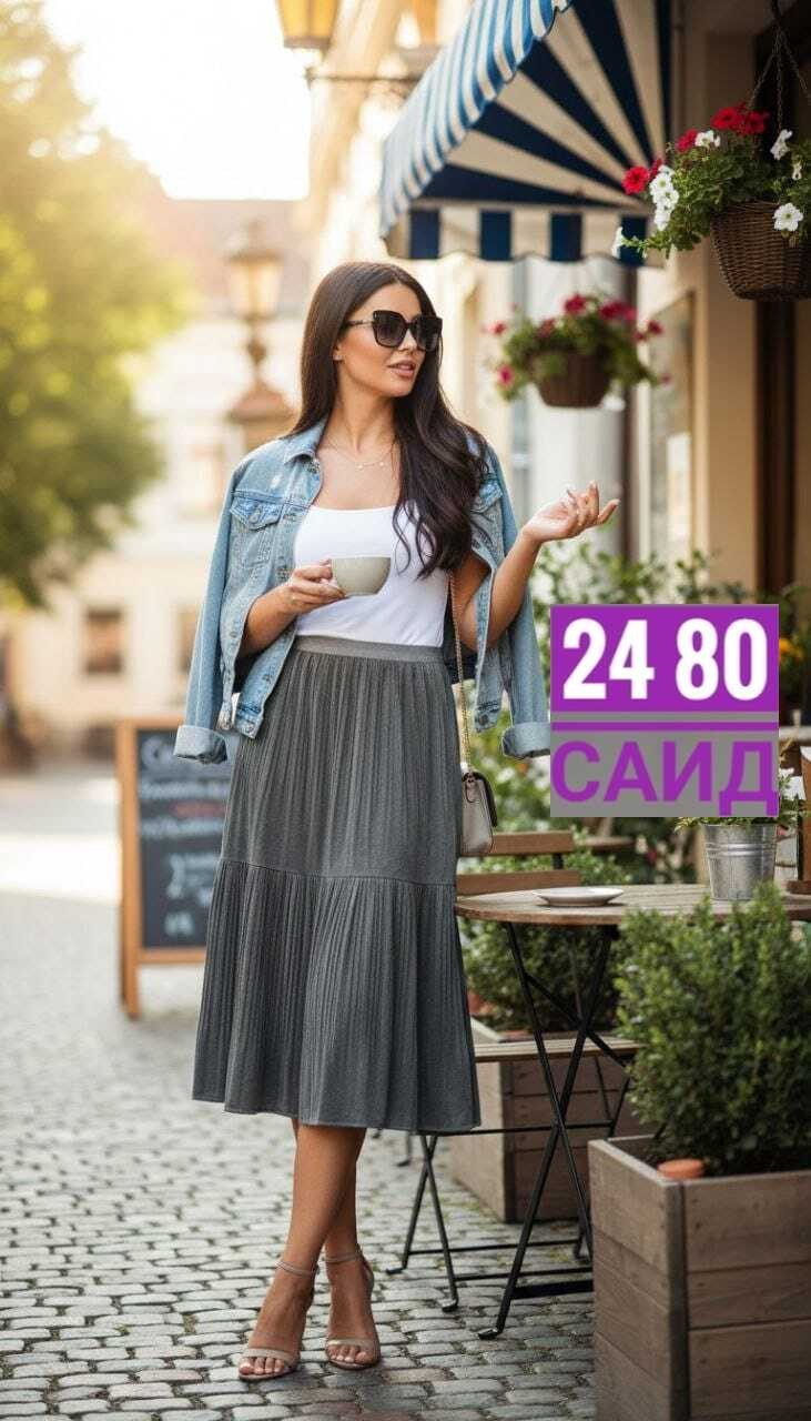 юбка плиссированная,юбка плиссированная серая оджи,плиссированная юбка миди,юбка плиссе,юбка женская плиссе