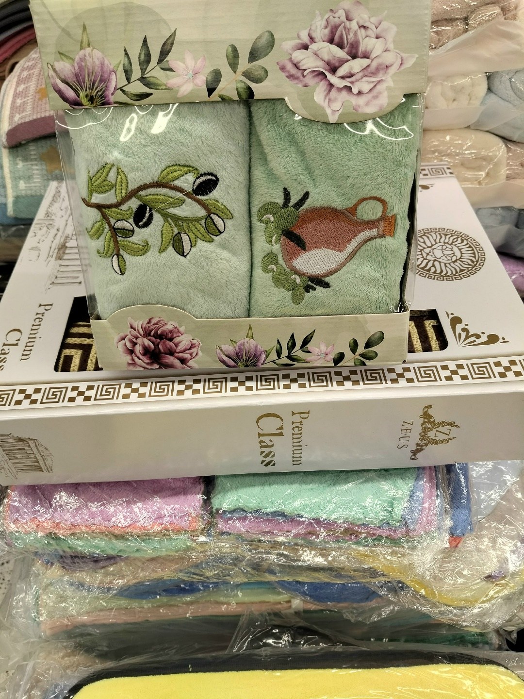 набор полотенца,подарочные наборы полотенец,набор кухонный полотенца олива,набор полотенец кухонное,полотенца подарочная