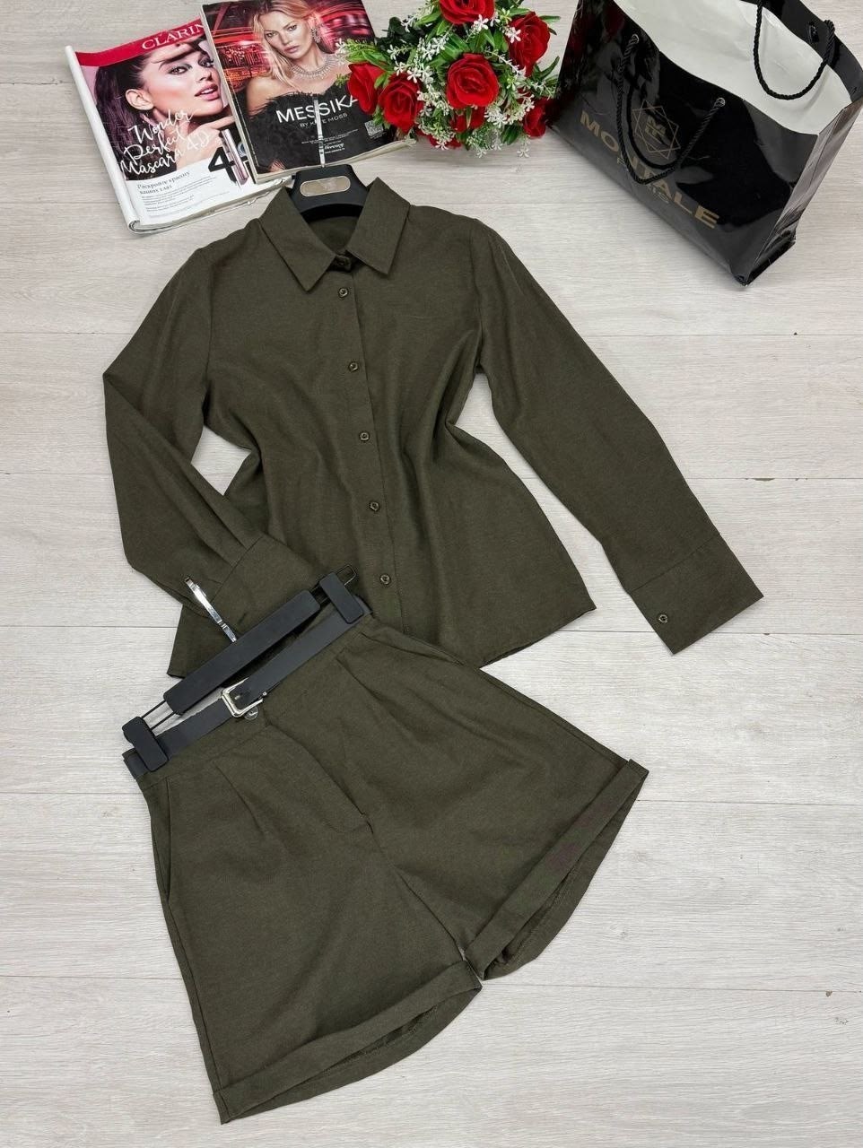 костюм шорты и рубашка лен женский,льняной костюм с шортами,летний костюм шорты и рубашка,костюм шорты и рубашка,костюм лен женский с шортами