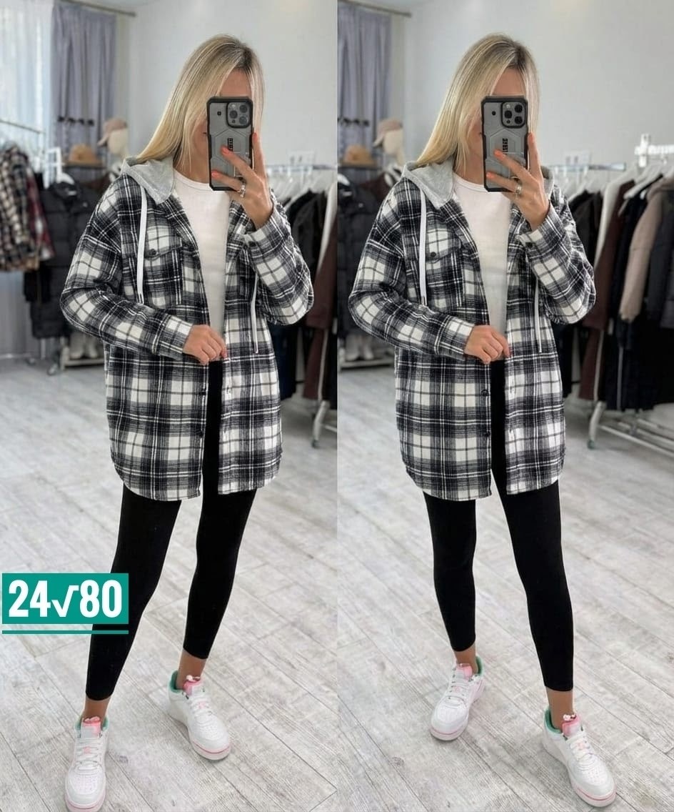 женская рубашка,рубашка с капюшоном,рубашка в клетку женская,рубашка в клетку с капюшоном оверсайз,рубашка женская теплая