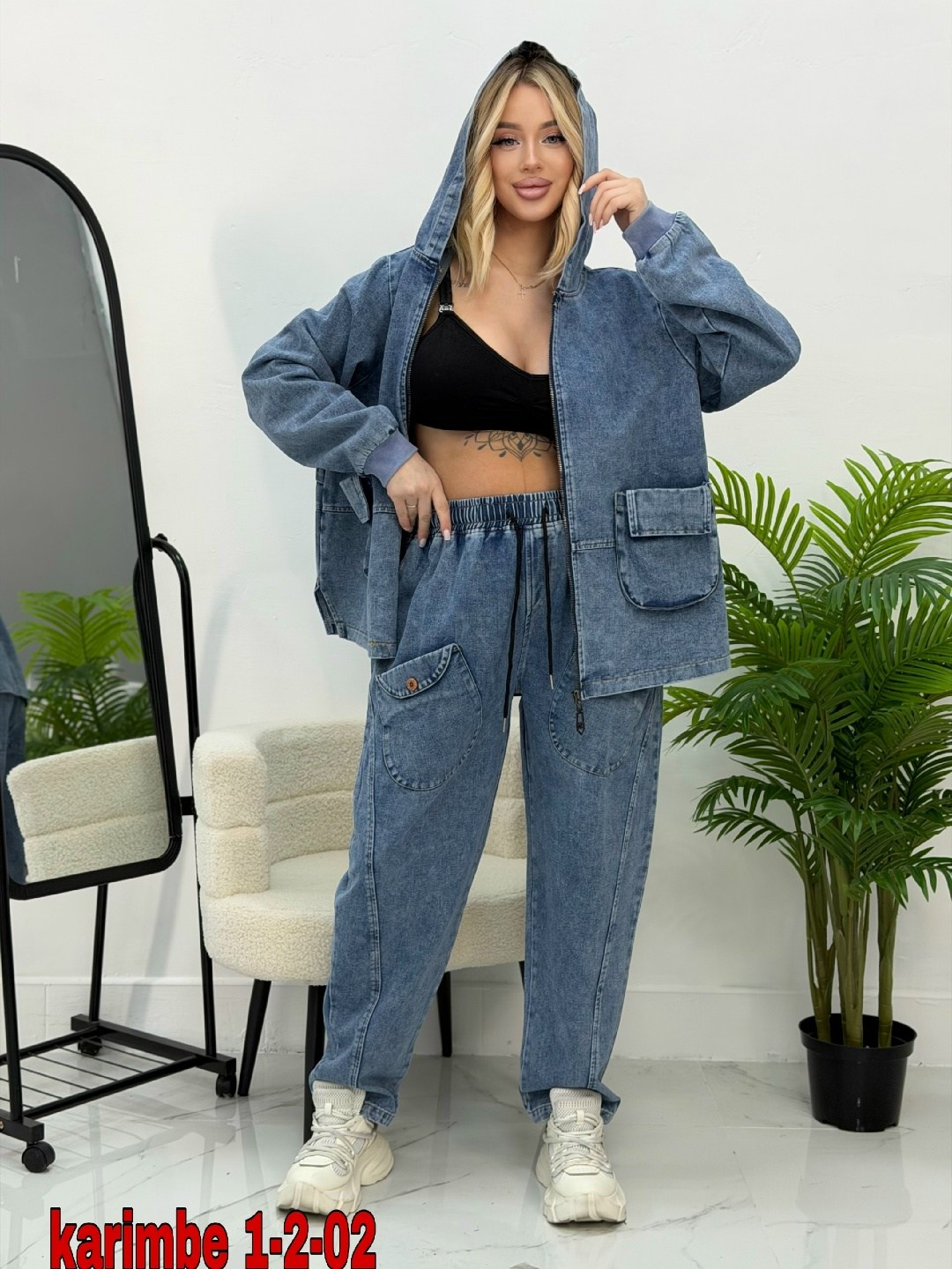 джинсовый костюм двойка женский,двойка-костюм джинсовый karim benjama,джинсовые женские костюмы,джинсовый костюм,костюм двойка джинсовый
