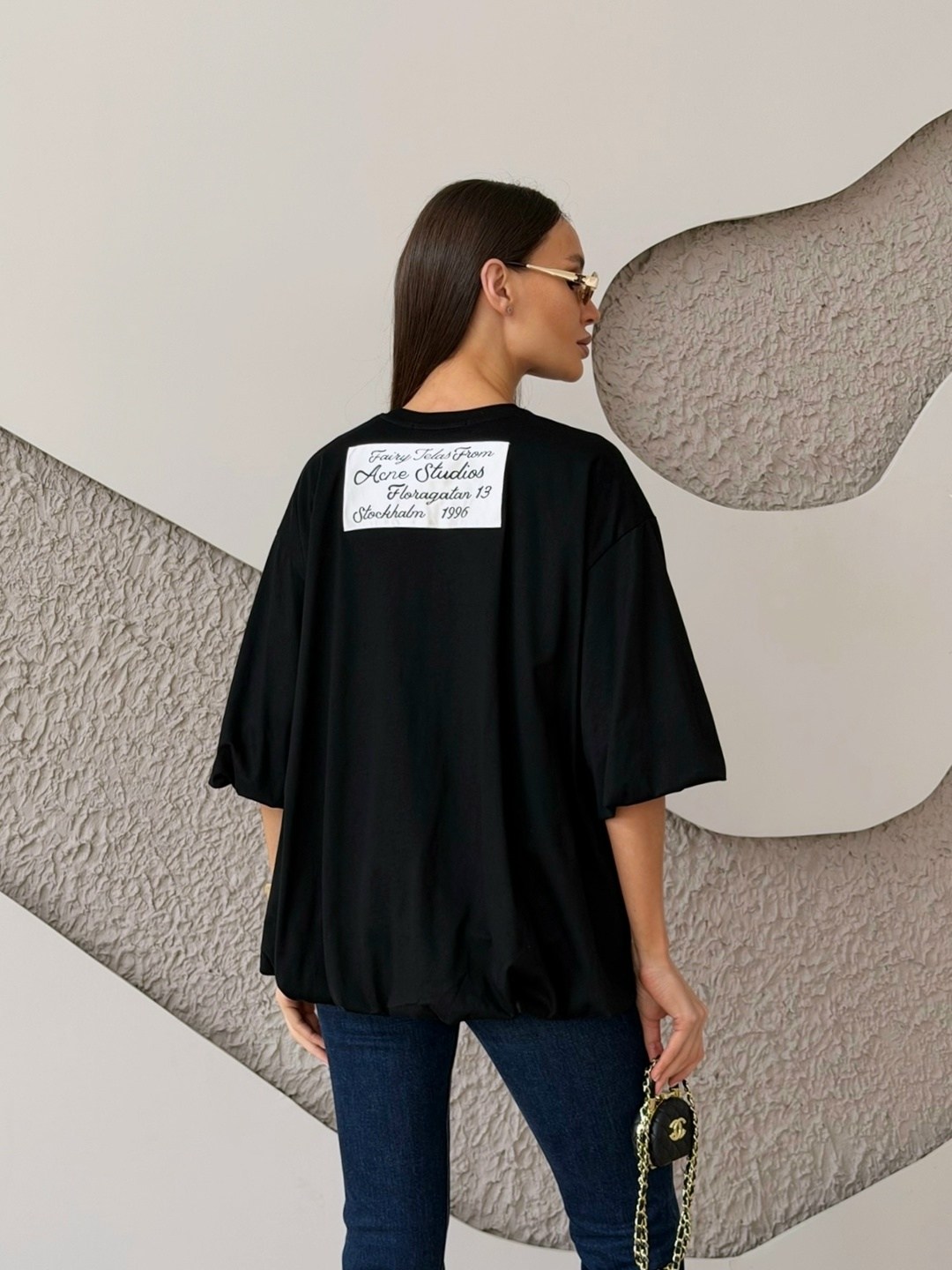 футболка оверсайз "чистая соль" черная,футболка оверсайз черная,футболка оверсайз черная vlechenie,футболка оверсайз,женская футболка оверсайз