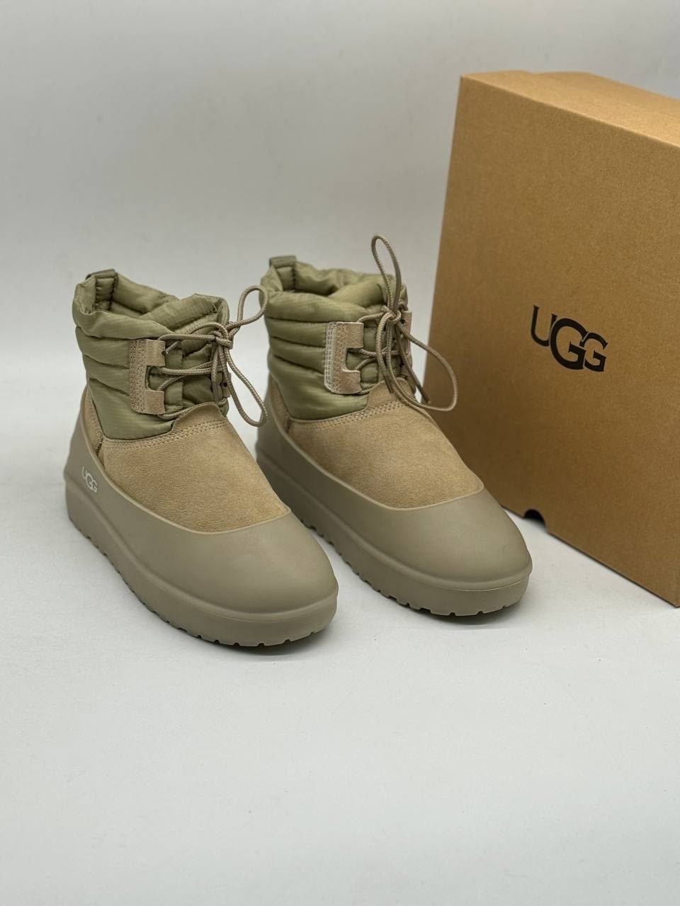 угги ugg,угги ugg женские,женские угги ugg classic mini lace-up (sand, 41),,угги женские ugg 1106-23lu бежевые 37 eu
