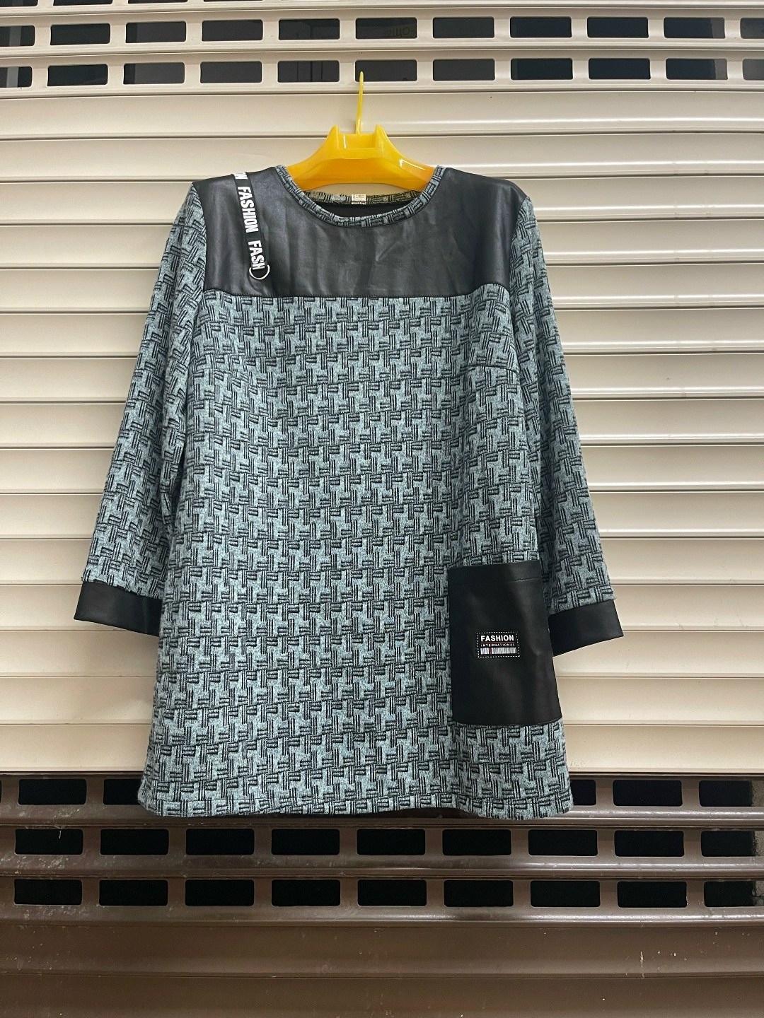 платье женская,трикотажное платье,платье стильное,комбинированное платье,платье туника