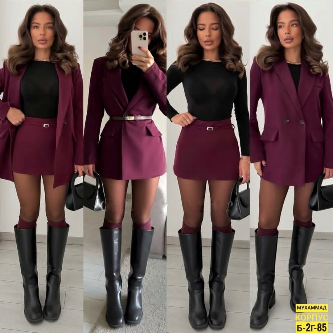 платье-пиджак,женский костюм,женский костюм с юбкой,стильный классический костюм двойка, пиджак, юбка,платье женское с запахом короткое офисное вечернее nadi bordo