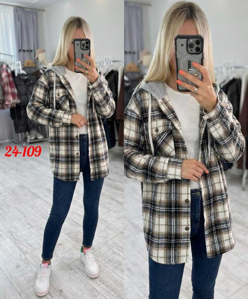 рубашка оверсайз теплая в клетку удлиненная amy store,женская рубашка,рубашка с капюшоном,женская рубашка с смехом внутри размер единый 42-48,рубашка в клетку женская