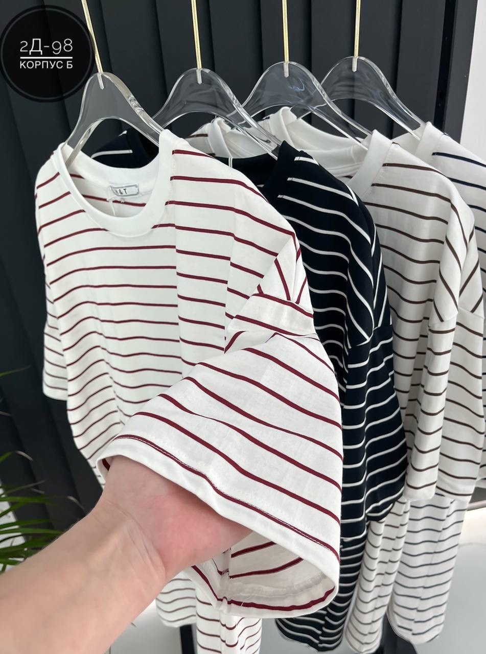 женская свободная футболка в полоску из натурального хлопка,футболки женская,футболка в полоску,кофта женская,футболки женская оверсайз