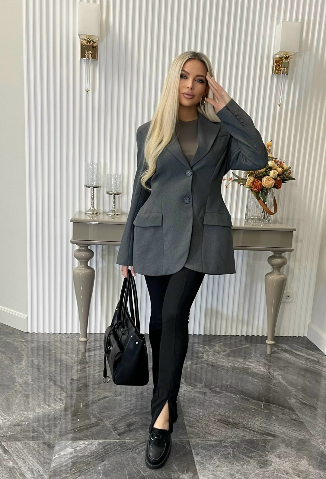 пиджак оверсайз серый cantarni,пиджак оверсайз серый blanc casse,пиджак,жакет,костюм классический