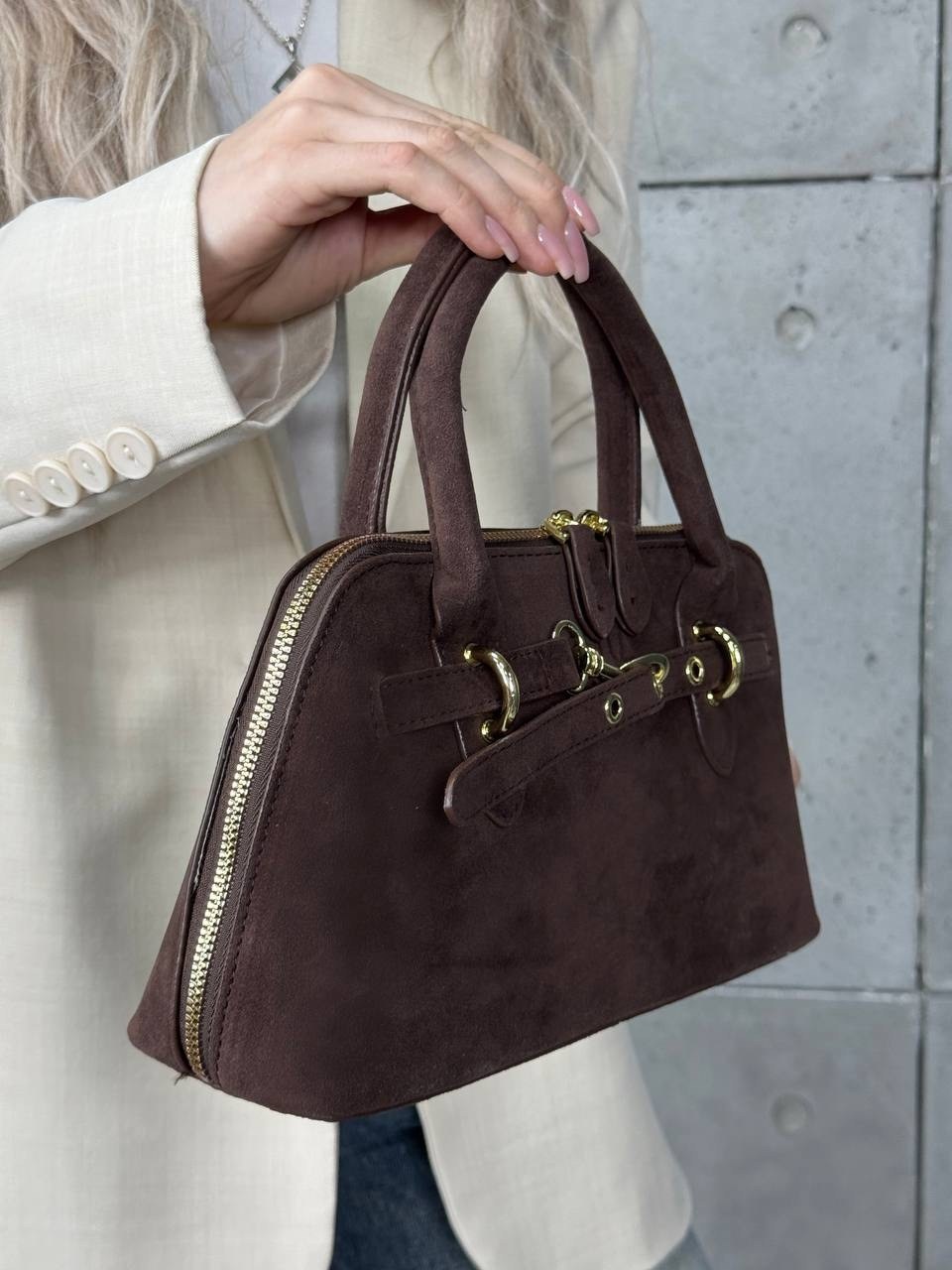 сумка замшевая большая,сумка замшевая,сумка замшевая саквояж большая повседневная на плечо 33cm la timoo 271438018,коричневая замшевая женская сумка вместительная шоппер сумочка натуральная замша+экок