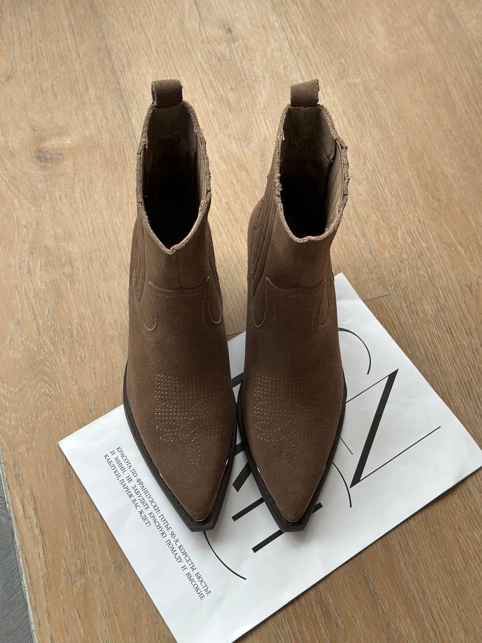 ботинки казаки замшевые демисезонные на каблуке коричневые,,полусапоги,ботинки казаки замшевые демисезонные,замшевые ботинки