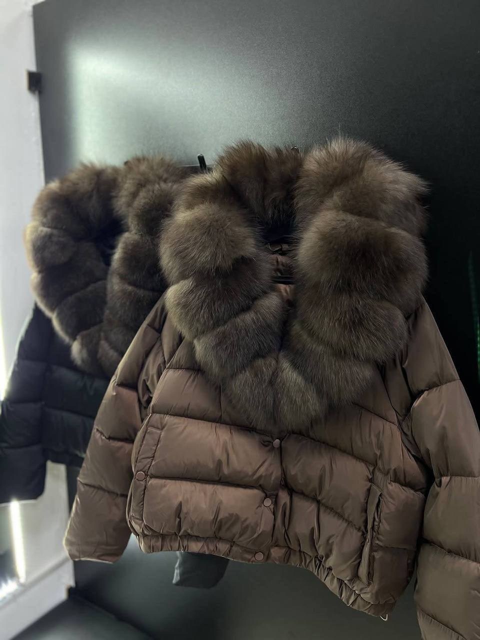 пуховик женский с натуральным мехом,пуховик с натуральным мехом,пуховик из натурального меха bshop dress 452168980,пуховик с мехом,пуховик женский
