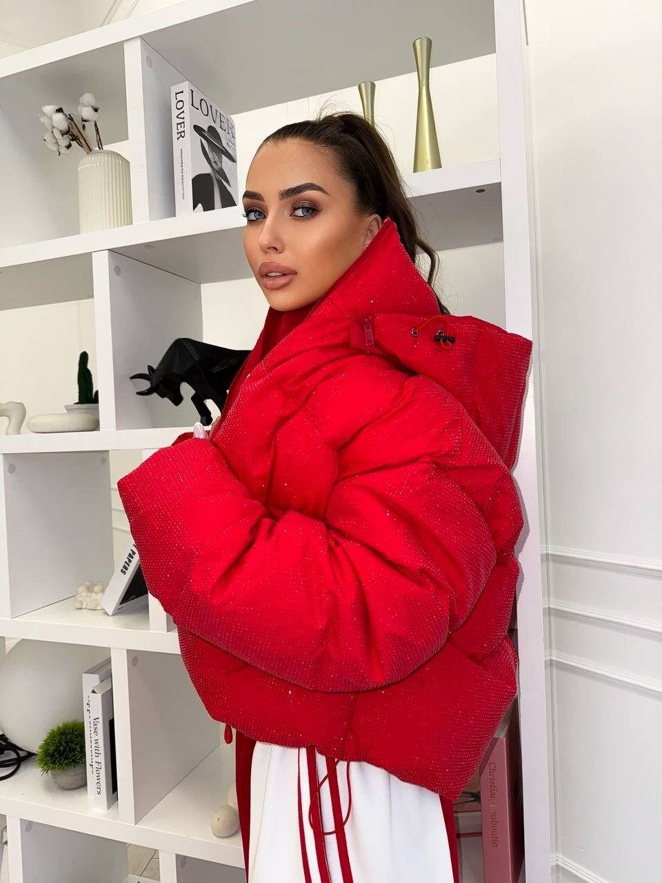 женская куртка,куртка,зимняя короткая куртка,красная куртка,зимняя куртка женская