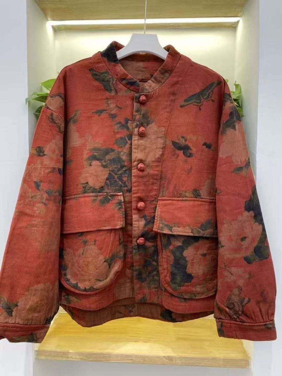 винтажное пальто,куртка повседневная,куртка бохо,пальто с принтом,женская куртка