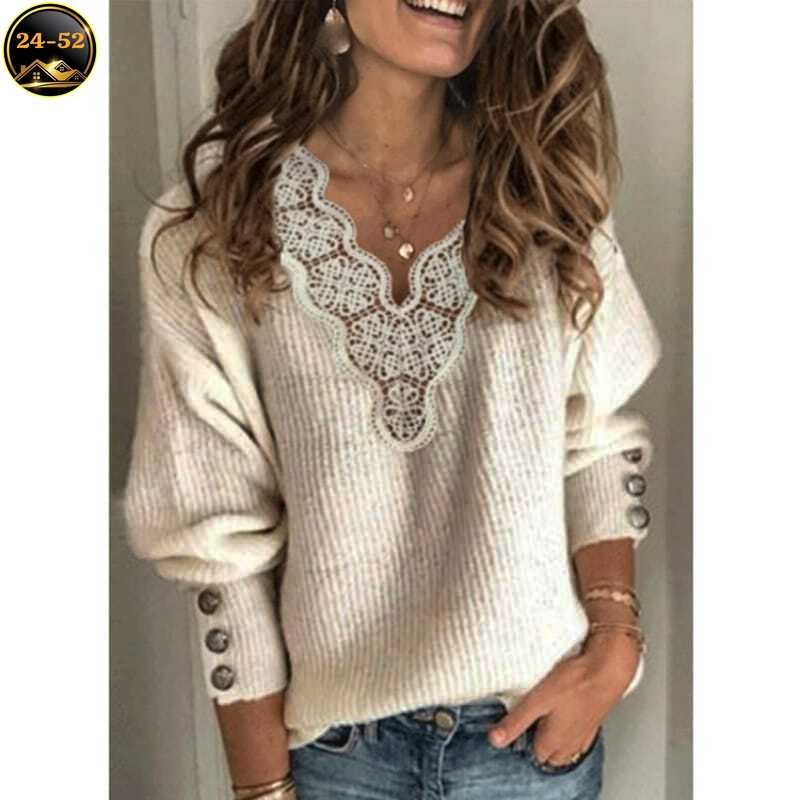 свитер с кружевом,свитера на пуговицах,женский трикотажный пуловер,женская кофта,женская кофточка