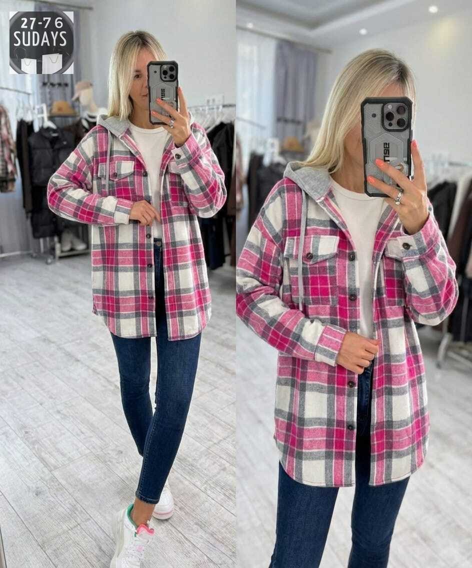 женская рубашка,рубашка в клетку женская,рубашка теплая,рубашка с капюшоном,рубашка lee женская в клетку