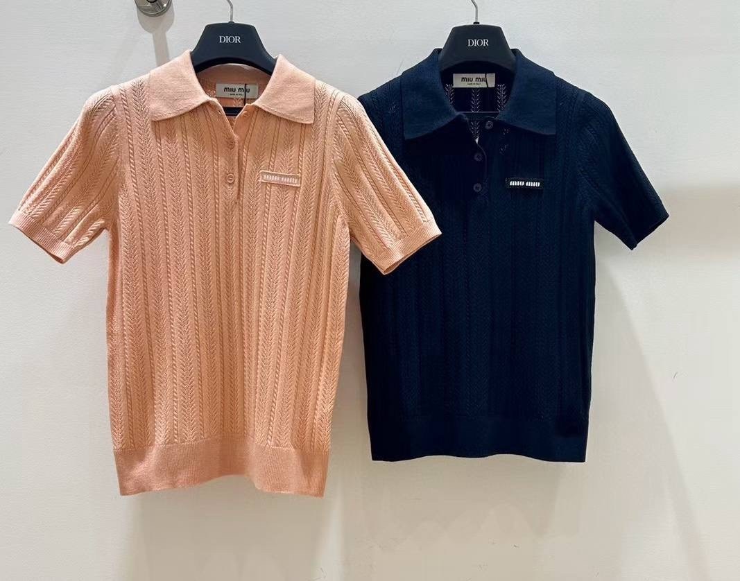 поло miu miu,брендовые вещи,кофта поло,трикотажная рубашка,брендовые одежды