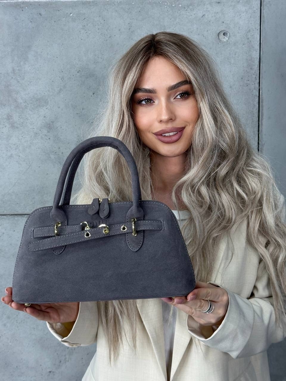 сумка замшевая большая,сумка замшевая,сумка замшевая саквояж большая повседневная на плечо 33cm la timoo 271438018,коричневая замшевая женская сумка вместительная шоппер сумочка натуральная замша+экок