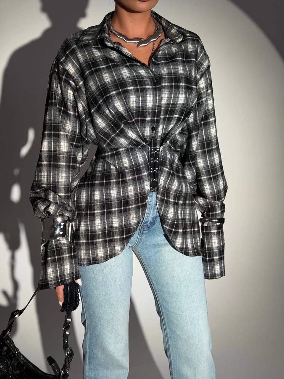 рубашка в клетку оверсайз со стразами perferita,рубашка женская в клетку,рубашка оверсайз в клетку хлопок pahomova oksana,рубашка в клетку оверсайз на кнопках,рубашка в клетку оверсайз женская